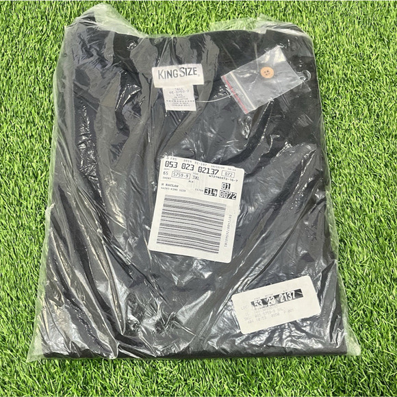 King Size Henley Cotton Shirts Long Sleeve Lot of 2 Men’s 3XL New - Picture 7 of 9